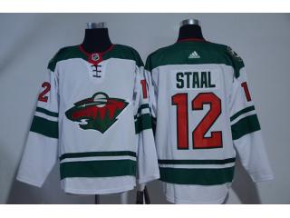 Adidas Minnesota Wild 12 Eric Staal Ice Hockey Jersey White