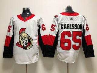 Adidas Ottawa Senators 65 Erik Karlsson Ice Hockey Jersey White