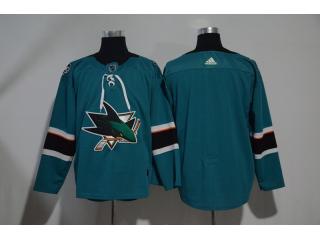 Adidas San Jose Sharks blank Ice Hockey Jersey Green