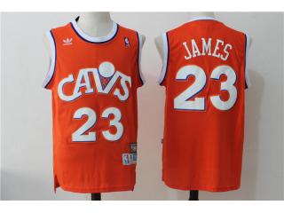 Cleveland Cavaliers 23 LeBron James Basketball Jersey Orange