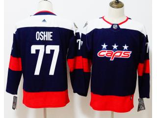 Youth Adidas Washington Capitals 77 T.J. Oshie Ice Hockey Jersey Navy Blue