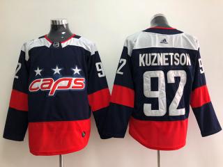 Adidas Washington Capitals 92 Evgeny Kuznetsov Ice Hockey Jersey Navy Blue