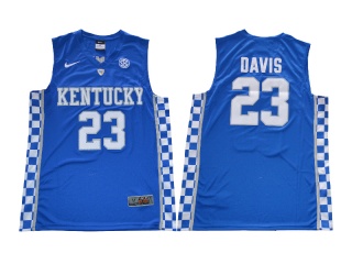 Kentucky Wildcats 23 Anthony Davis College Basketball Jersey Blue