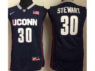 Uconn Huskies 30 Breanna Stewart College Basketball Jersey Navy Blue