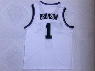 Villanova University 1 Jalen Brunson NCAA Basketball Jersey White