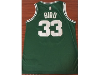 Nike Boston Celtics 33 Larry Bird Basketball Jersey Green