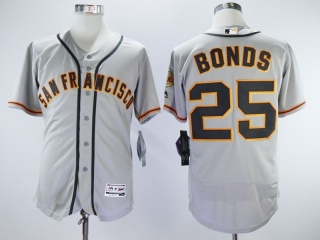 San Francisco Giants #25 Barry Bonds Flexbase Jersey Grey