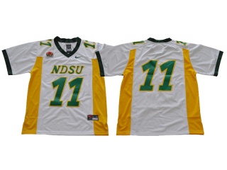 NCAA North Dakota State Bison 11 Carson Wentz Football Jersey White