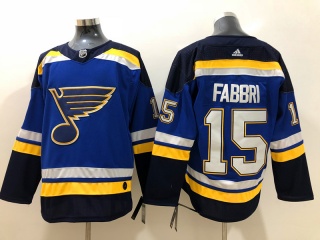 Adidas St.Louis Blues 15 Robby Fabbri Hockey Jersey Blue