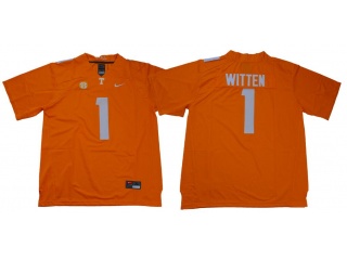 2018 Tennessee Volunteers 1 Jason Witten Coolege Football Jersey Orange