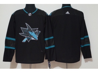 Adidas San Jose Sharks Jerseys Black Hockey Jersey Blank