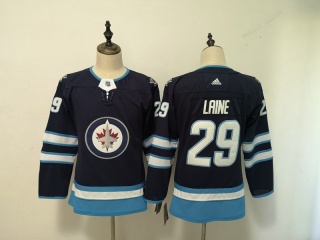 Adidas Winnipeg Jets 29 Patrik Laine Womens Hockey Jersey Navy Blue