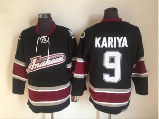 Anaheim Ducks #9 Paul Kariya Throwback Jersey Black