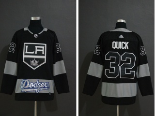 Adidas Dodgers x Los Angeles Kings 32 Jonathan Quick Hockey Jersey Black