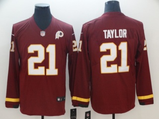 Washington Redskins 21 Sean Tylor Long Sleeves Vapor Limited Jersey Red