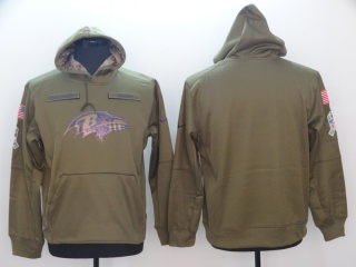 Baltimore Ravens Salute To Service Hoodie Green