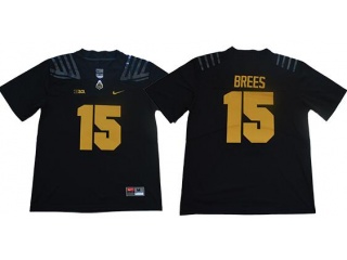 Purdue Boilermakers #15 Drew Brees Vapor Limited Jerseys Black