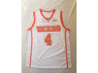 NCAA Texas Longhorns 4 Mohamed Bamba Basketball Jersey White