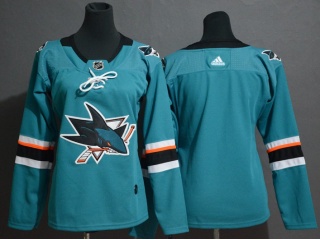 Womens Adidas San Jose Sharks Hockey Jersey Green