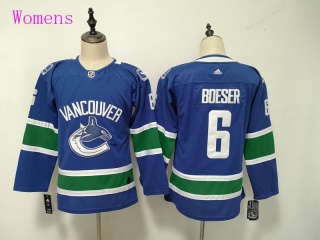 Womens Adidas Vancouver Canucks 6 Brock Boeser Jersey Blue