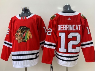 Adidas Chicago Blackhawks #12 Alex Debrincat Hockey Jersey Red