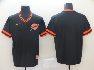 San Francisco Giants Blank Nike Cooperstown Collection Legend V-Neck Jersey Black