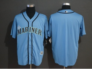 Seattle Mariners Blank Cool Base Jersey 2019 Light Blue