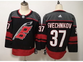 Adidas Carolina Hurricanes #37 Andrei Svechnikov Hockey Jersey Black