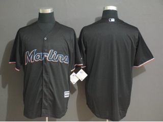 Miami Marlins Blank Cool Base Baseball Jersey 2019 Black