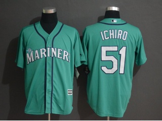 Seattle Mariners 51 Ichiro Suzuki Cool Base Baseball Jersey Green