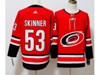 Adidas Carolina Hurricanes 53 Jeff Skinner Ice Hockey Jersey Red