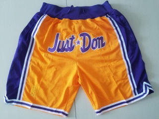 Nike Los Angeles Lakers Throwback Basketball Short Gold 