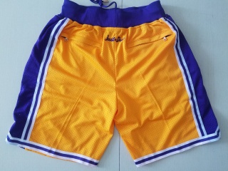 Nike Los Angeles Lakers Throwback Basketball Short Gold 