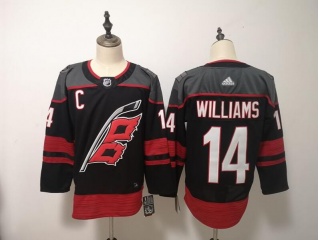 Adidas Carolina Hurricanes 14 Justin Williams Hockey Jersey Black