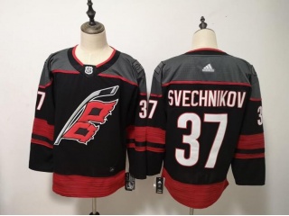 Adidas Carolina Hurricanes 37 Andrei Svechnikov Hockey Jersey Black