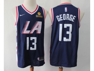 Nike Los Angeles Clippers #13 Paul George Swingman Jersey Blue City