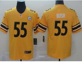 Pittsburgh Steelers #55 Devin Bush Inverted Legende Limited Jersey Yellow