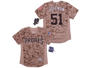 San Diego Padres 51 Trevor Hoffman Flexbase Baseball Jersey Camo