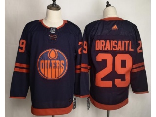 Adidas Edmonton Oilers #29 Leon Draisaitl 50th Anniversary Jersey Blue