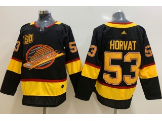 Adidas Vancouver Canucks #53 Bo Horvat Hockey Jersey Black