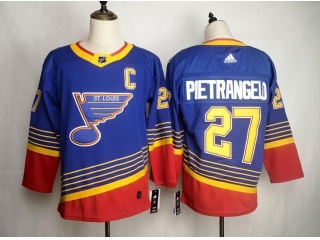 Adidas St.Louis Blues 27 Alex Pietrangelo Blue Throwback Hockey Jersey