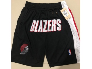 Portland Trail Blazers Throwback Basketball Shorts Black