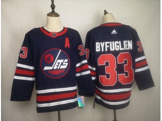 Adidas Winnipeg Jets 33 Dustin Byfuglien 2019 Heritage Classic Jersey Navy Blue