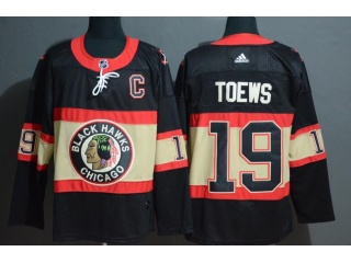 Adidas Chicago Blackhawks #19 Jonathan Toews 3rd Jersey Black