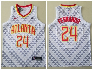 Nike Atlanta Hawks 24 Devonta Freeman Basketball Jersey White