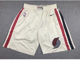 Nike Portland Trail Blazers City Shorts Cream 