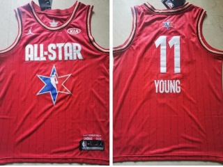 2020 All Star Atlanta Hawks #11 Trae Young Jersey Red 