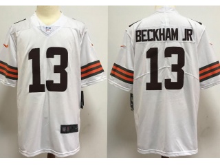 Cleveland Browns #13 Odell Beckham Jr New Style VaporLimited Jersey White 