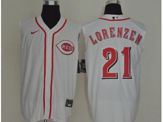 Nike Cincinnati Reds 21 Michael Lorenzen Vest Jersey White