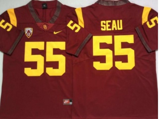 USC Trojans #55 Junior Seau Limited Jersey Red